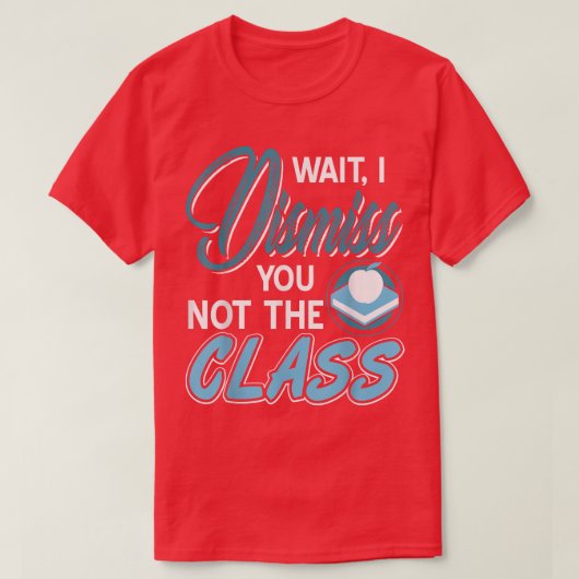 先生おもしろいシャツ授業中のPrじゃなくて却下 Tシャツ (デザイン正面)