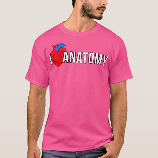 先生おもしろいシャツ私は解剖学シャツドクターシ大好き Tシャツ (正面)