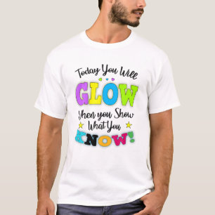 先生おもしろいテストアイディアSchooのテスト日モード Tシャツ