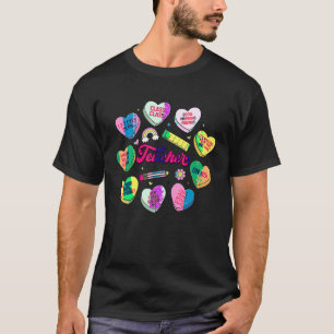 先生おもしろいハッピーバレンタインデー会話He Tシャツ