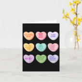 先生おもしろいヴァレンティネス日会話ハートSc カード (黄色い花)