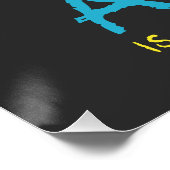 先生おもしろい先生ユニセックス ポスター (コーナー)