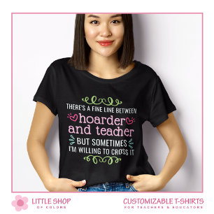 先生おもしろい学校給材集金 Tシャツ
