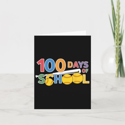 先生おもしろい学生100日の学校 カード (正面)