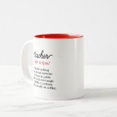 先生おもしろい定義 ツートーンマグカップ (正面左)