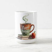 先生おもしろい感謝ギフト – 液体忍耐 コーヒーマグカップ (中央)