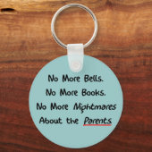 先生おもしろい退職金 キーホルダー (正面)