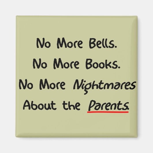 先生おもしろい退職金 マグネット (正面)