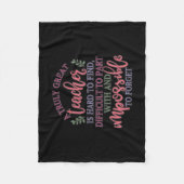 先生おもしろい鑑賞の日のアイディア フリースブランケット (正面)