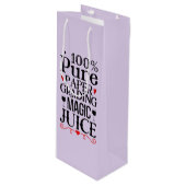 先生おもしろい魔法の評定ジュース ワインギフトバッグ (正面アングル)