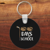 先生おもしろい100th Day Of Schoolホッケー キーホルダー (正面)