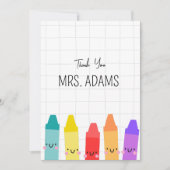 先生および子供部屋サンキューカード先生ギフト サンキューカード (正面)