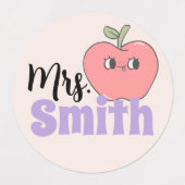 先生および学生用の教室名タグ ラベル (デザイン1)