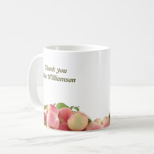 先生お前のためなら信じできる コーヒーマグカップ (正面左)