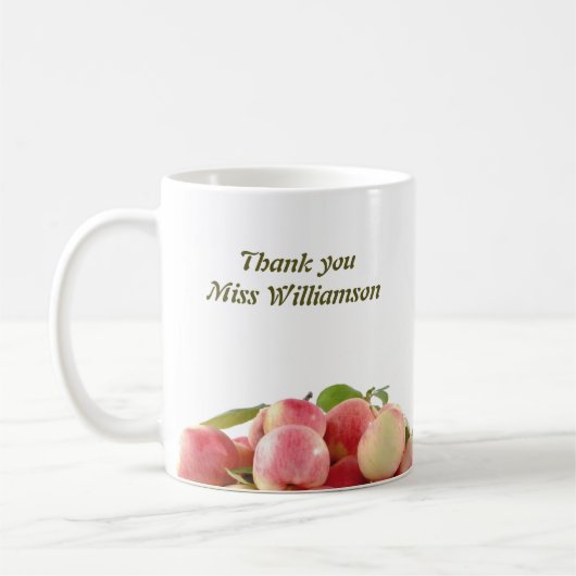 先生お前のためなら信じできる コーヒーマグカップ (左)