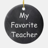 先生お気に入りのシャルボードデザインギフトアイディア セラミックオーナメント (裏面)