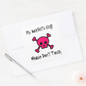 先生お願い私の物をtouchしない スクエアシール (封筒)