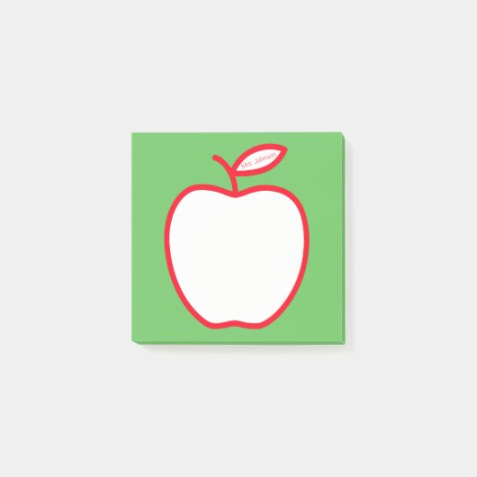 先生からのアップル ポストイット (正面)