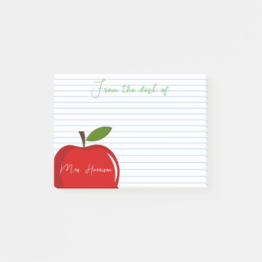 先生からのオリジナルポストイットメモ ポストイット (正面)