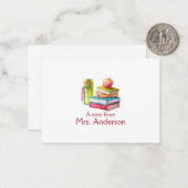 先生からのメモ ノートカード (正面/裏面インサイチュ)