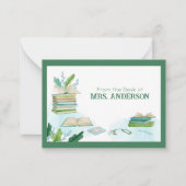 先生からのメモ ノートカード (正面)