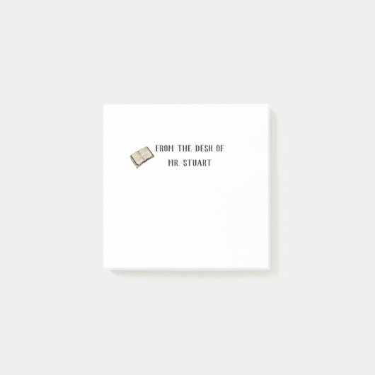 先生から ポストイット (正面)