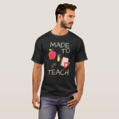 先生かわいいアップルペンシルABC教え Made To  Tシャツ (正面フル)