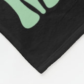 先生かわいい幽霊グルーヴィ先生ハロウィンティーチ フリースブランケット (角)