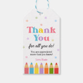 先生がいてくれてありがとう Teacher Appreciation ギフトタグ (正面)