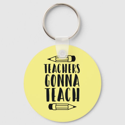 先生がキーチ教えェーンギフトへ キーホルダー (正面)