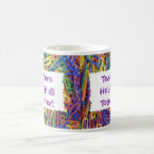 先生がクリップをまとめる コーヒーマグカップ (中央)