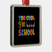 先生がクール学校に行けない メタルオーナメント (右)