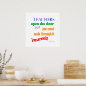 先生がドアを開ける… ポスター (キッチン)