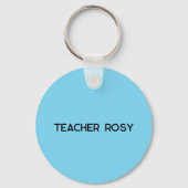 先生がワールドグローブブルーのキーホルダーを変更 キーホルダー (裏面)