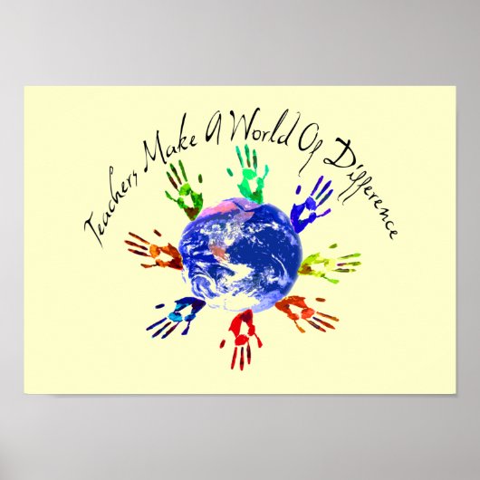 先生が世界のポスターやプリントを作る ポスター (正面)