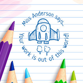 先生が世界のロケットからカスタム出る セルフインキングスタンプ