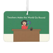 先生が世界を動かす カーエアーフレッシュナー (裏面)