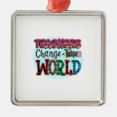 先生が世界を変える メタルオーナメント (正面)