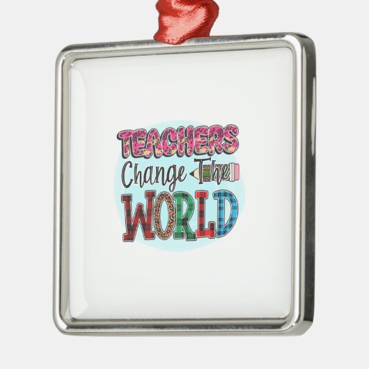 先生が世界を変える メタルオーナメント (左)