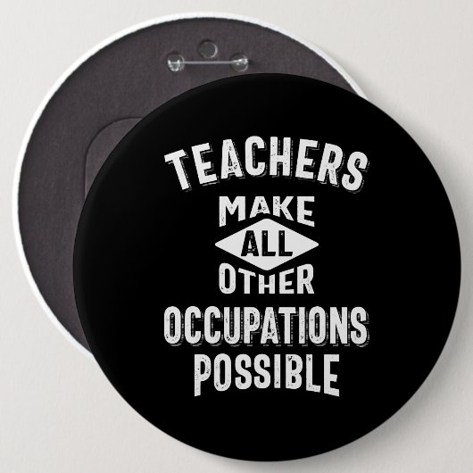 先生が他の職業を可能にする 缶バッジ (正面&裏面)
