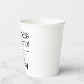 先生が勝手に入るドアを開ける 紙コップ (裏面)