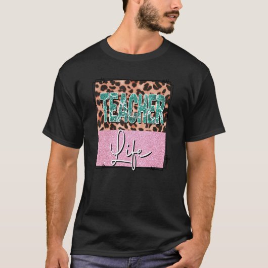 先生が好きな女性のためのキューティーな先生ママモチーフ Tシャツ (正面)