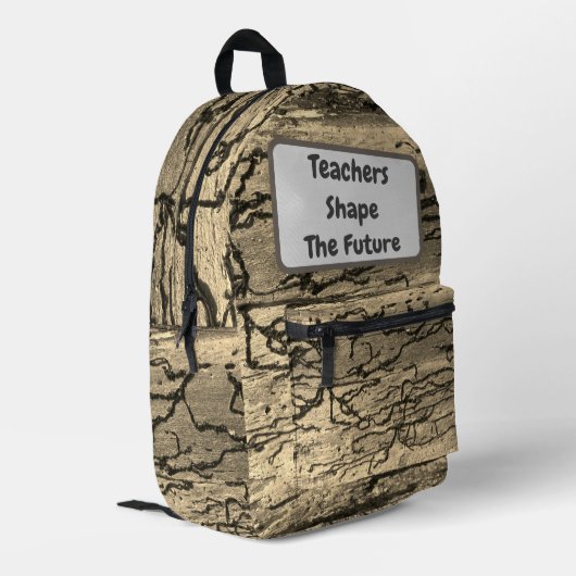 先生が将来の評価を形男女兼用成 プリントバックパック (裏面左端)
