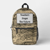 先生が将来の評価を形男女兼用成 プリントバックパック (正面)