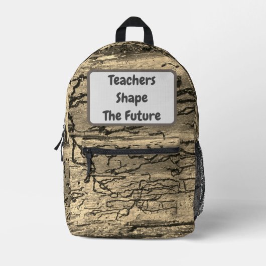 先生が将来の評価を形男女兼用成 プリントバックパック (正面)