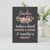 先生が心を開く サンキューカード (スタンド正面)