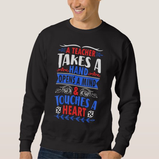 先生が手を取って心を開き、TouchA スウェットシャツ (正面)