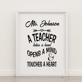 先生が手を取って心を開く ポスター