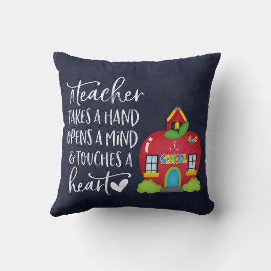 先生が手を取る クッション (裏面)