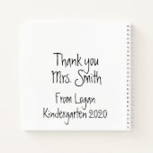 先生が手を取る ノートブック (裏面)